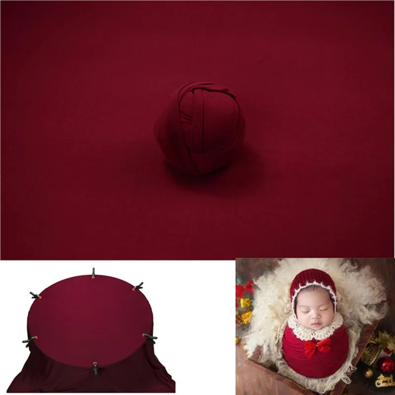 

40/150*170cm Baby Wrap Newborn Photography Props Blanket Red Christmas beanbag backgrounds Blanket baby studio accessories