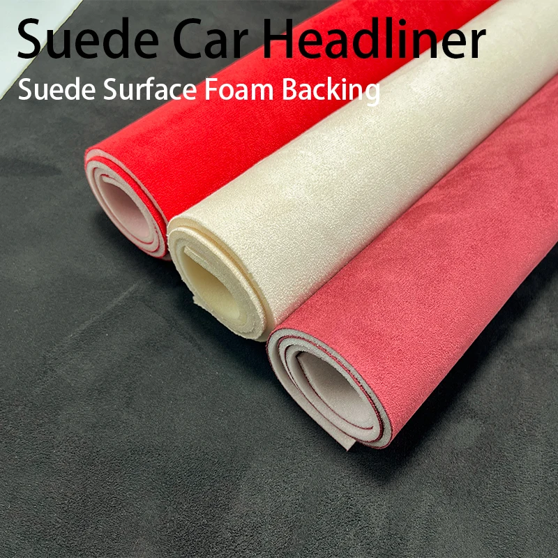 

Замшевая ткань для автомобильной потолочной подкладки для ремонта потолка автомобиля, ткань для ремонта крыши автомобиля, подкладка для салона, пенопластовая спинка 200/300x140 см