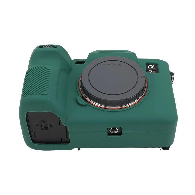 For Sony A7R5 Silicone Armor Skin Case Protective Body Cover Protector Camera Bag+ 1PCS free tempered film