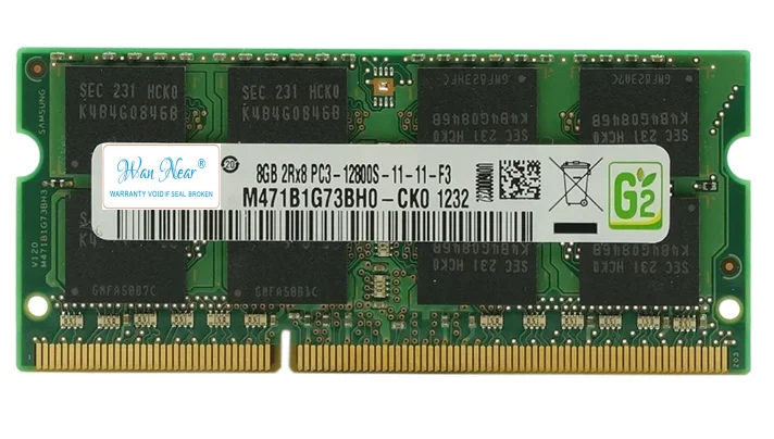 For   8G 2RX8 PC3-12800S DDR3 1600 M471B1G73BH0-CK0 Notebook  8GB