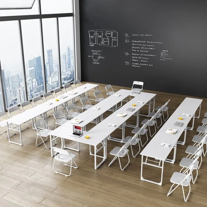 Conference table Tutoring class Middle and primary school students Desks and chairs Combination Double meeting room Long tables