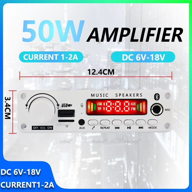 ชุดเครื่องขยายเสียงบลูทูธ 5.0  - Diy Audio Electronics Kit บทวิจารณ์และราคา