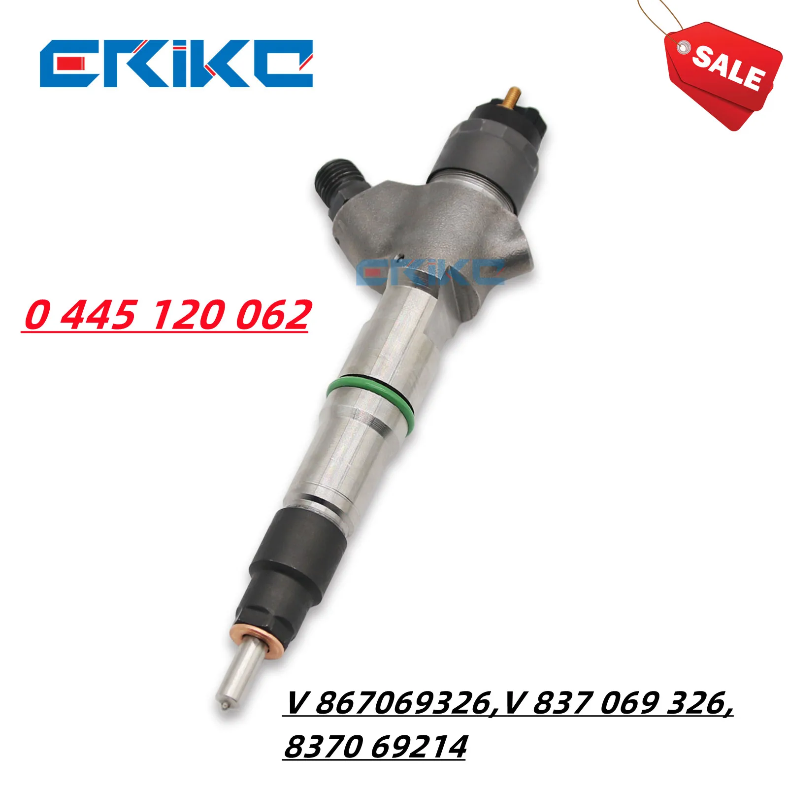 ERIKC 0 445 120 062 High Quality Diesel Engine Fuel Common Rail  Excavator Injector for OE V867069326,V 837 069 326,8370 69214