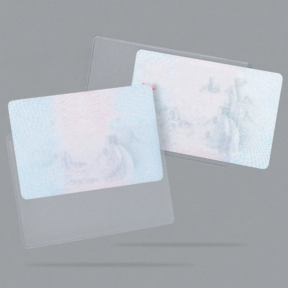 Fundas protectoras para tarjetas de crédito, funda transparente esmerilada para tarjetas de visita, Protector multiusos para oficina, 100 Uds.