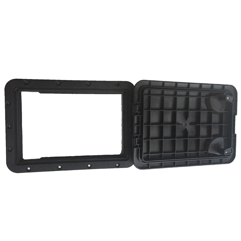 

Black Square Non Slip Inspection Hatch Cover Marine Deck Access Hatch & Lid