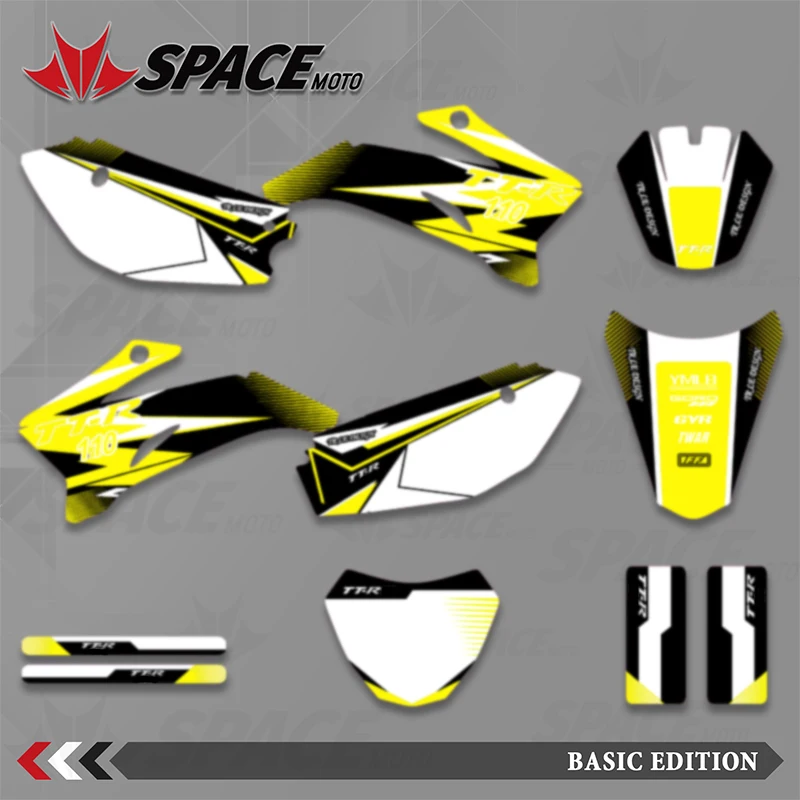 

SPACE For YAMAHA TTR110 TTR 110 2008-2021 Full Graphics Decals Stickers Motorcycle Background