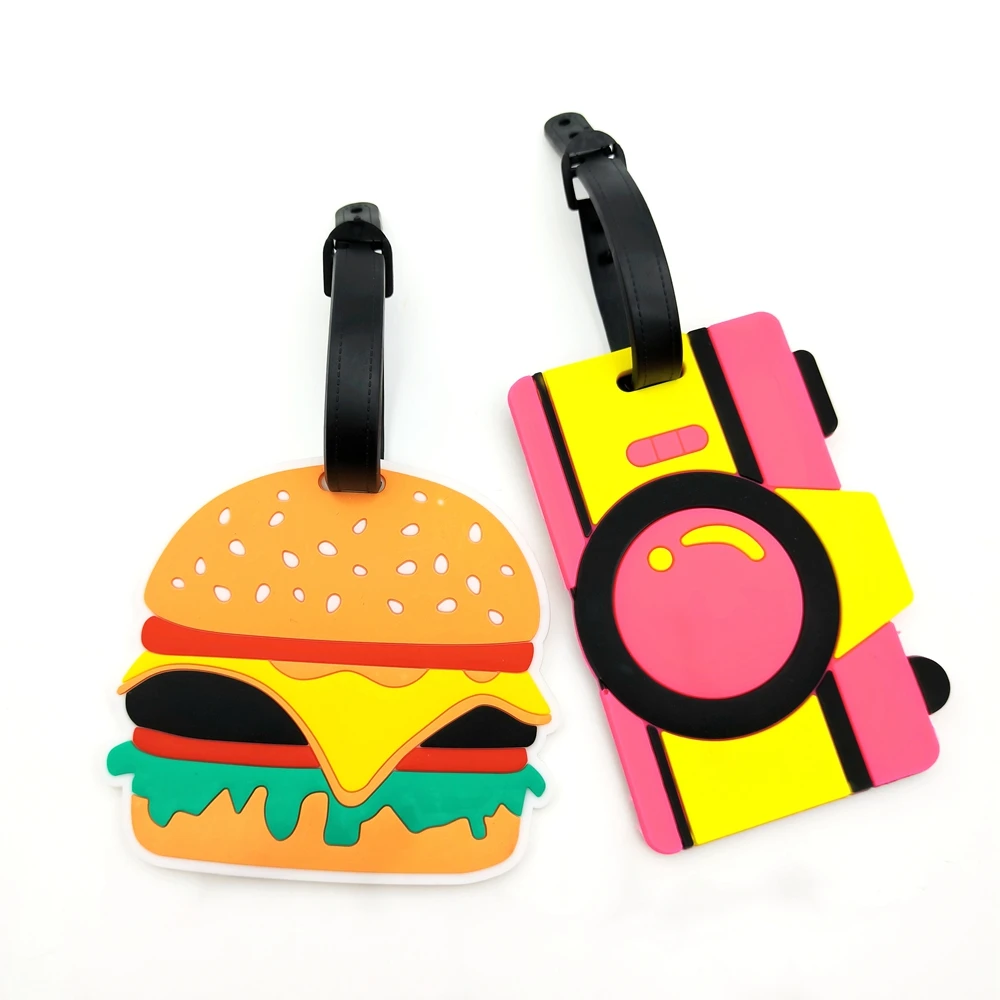 1pc Hamburg ice cream luggage tag, travel airport luggage tag, anti loss ID tag, work name tag, male and female