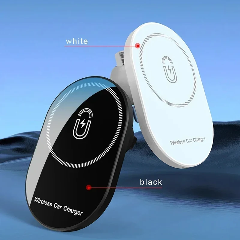 شواحن لاسلكية سريعة مغناطيسية للسيارة ، محطة شحن ، تنفيس هواء ، حامل هاتف لهاتف آيفون 15 و 14 و 13 و 12 برو ماكس ، ميني ، 30 واط ، ترقية