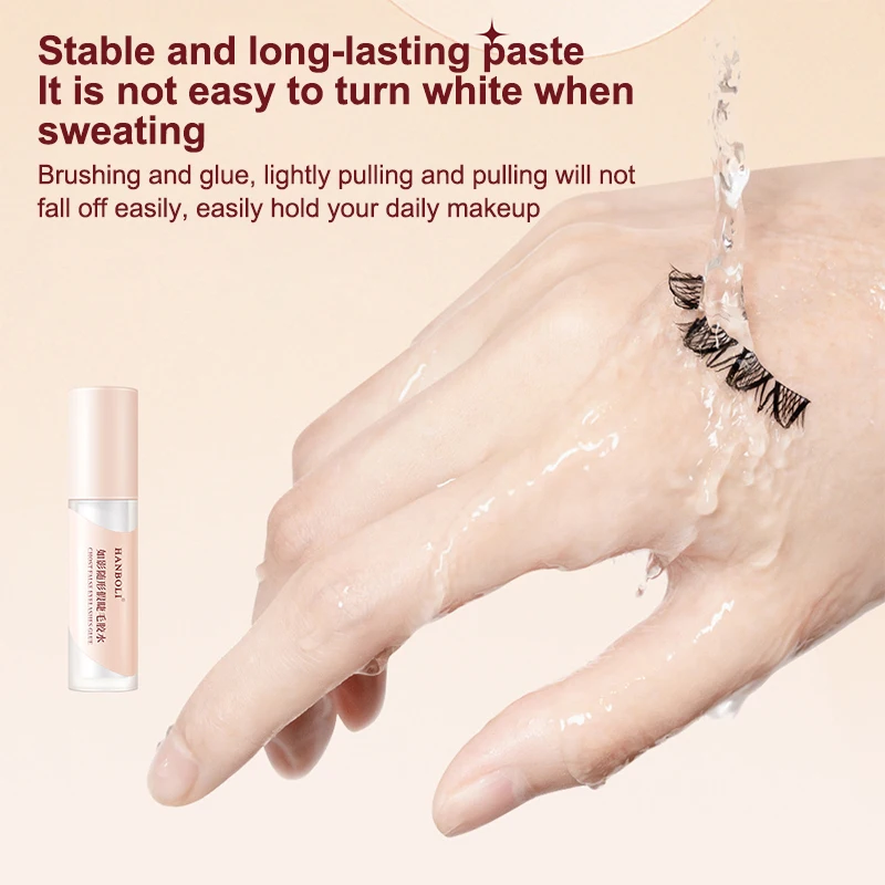 Pegamento para extensión de pestañas postizas, resistente al agua, secado rápido, larga duración, fuerte, sin irritación, herramientas de elevación de imprimación de pestañas transparentes, 3ml