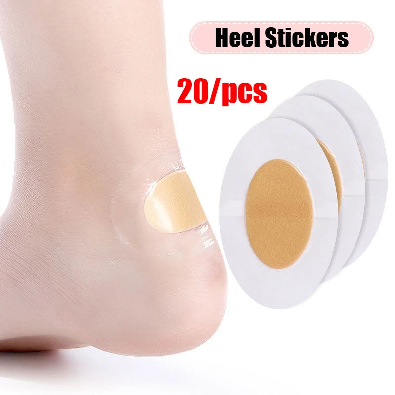 

20pcs Gel Heel Protector Foot Patches Hydrocolloid Heel Liner Shoes Stickers Pain Relief Plaster Foot Care Waterproof Heel Pads