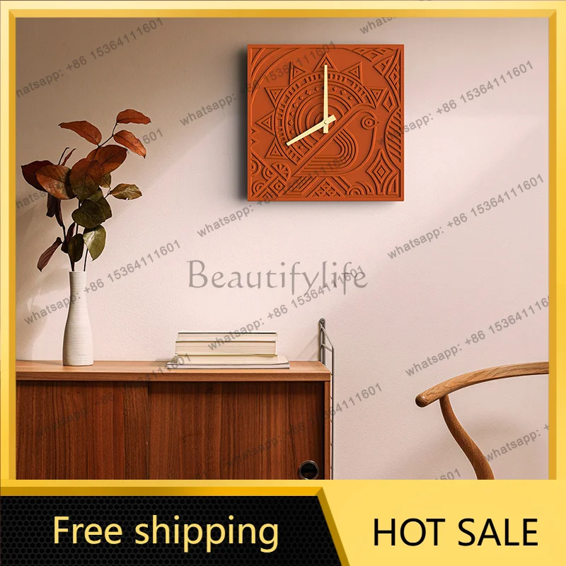 XX.Vintage Fashion Wall Watch Simple Fashion Minimalist Creative Design Silent Clock Wall Modern Living Room Horloge Home Decor