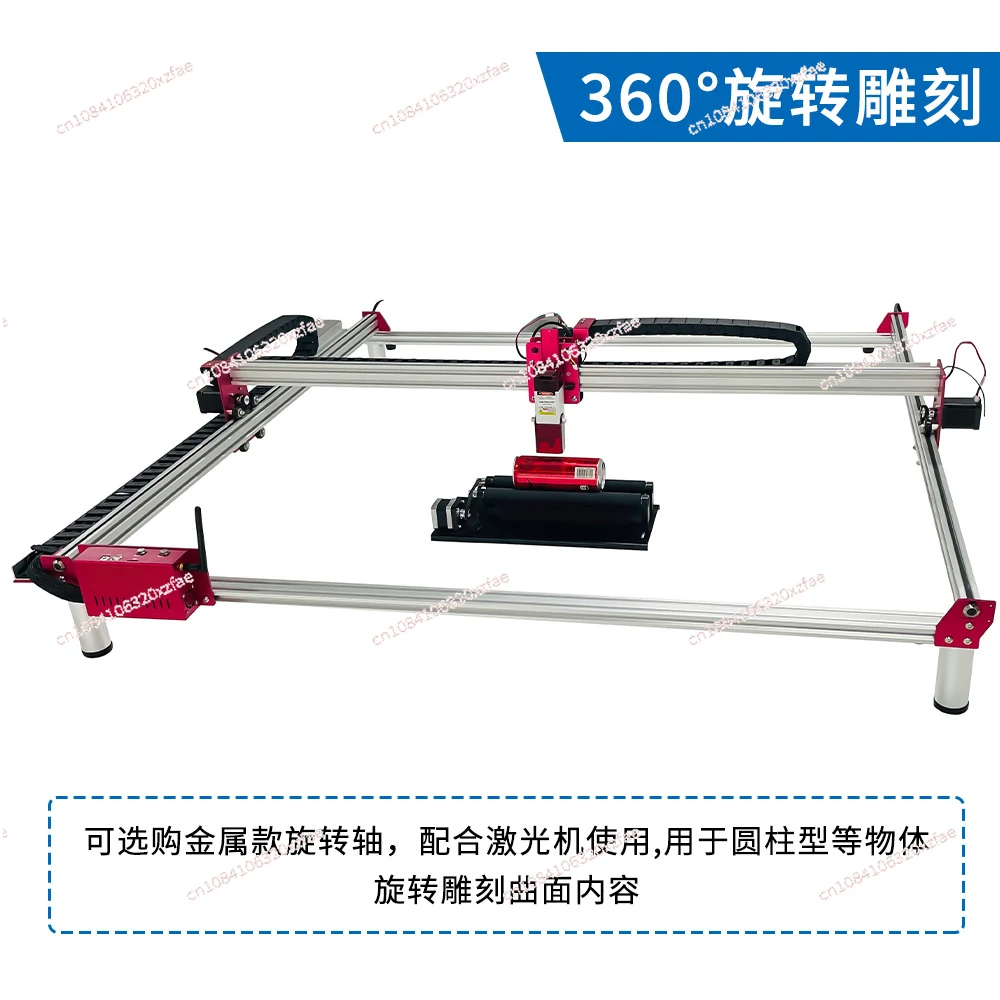 Laser and CNC Engraving Machine 100*100cm Working Area Full Metal Laser and Cnc Router with APP Remote Control