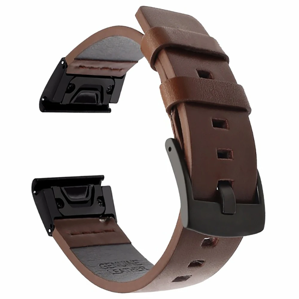 22 26mm Smart Watch Strap For Coros VERTIX2 Vertix 2 Smartwatch Leather Quick Easy Fit For Garmin Fenix 7 7X Wristband Bracelet