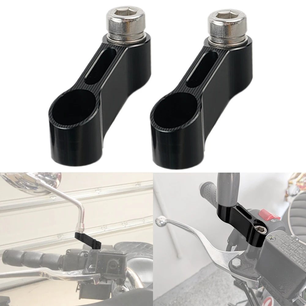 Universal 10mm M10*1.25 Side Mirror Riser Mount Adapters for Honda VT750C VT1100C Shadow Ace Aero Spirit 750 1100 Sabre 1100