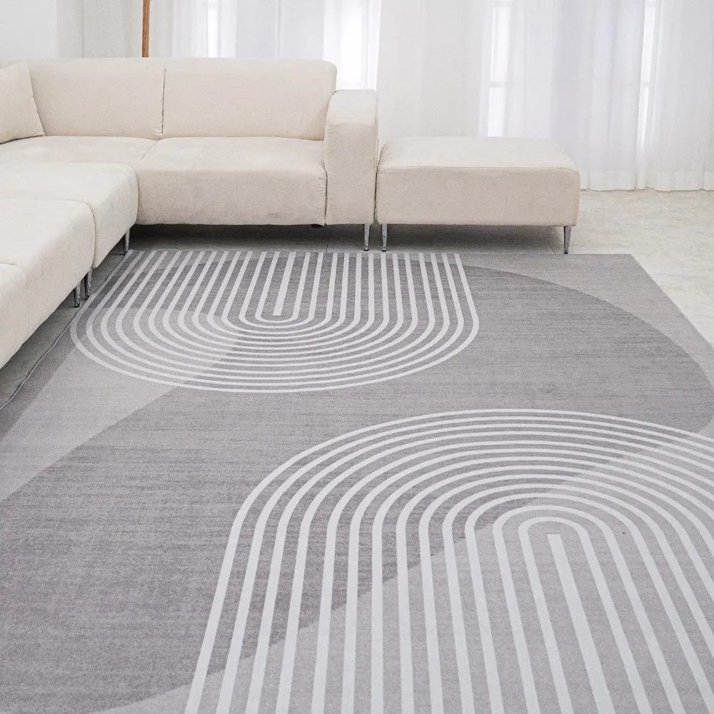 Light Luxury Full-Coverage Rug — Simple, Modern Home Carpet for Living Room, Coffee Table, Sofa, Balcony, and Bedroom Bedside