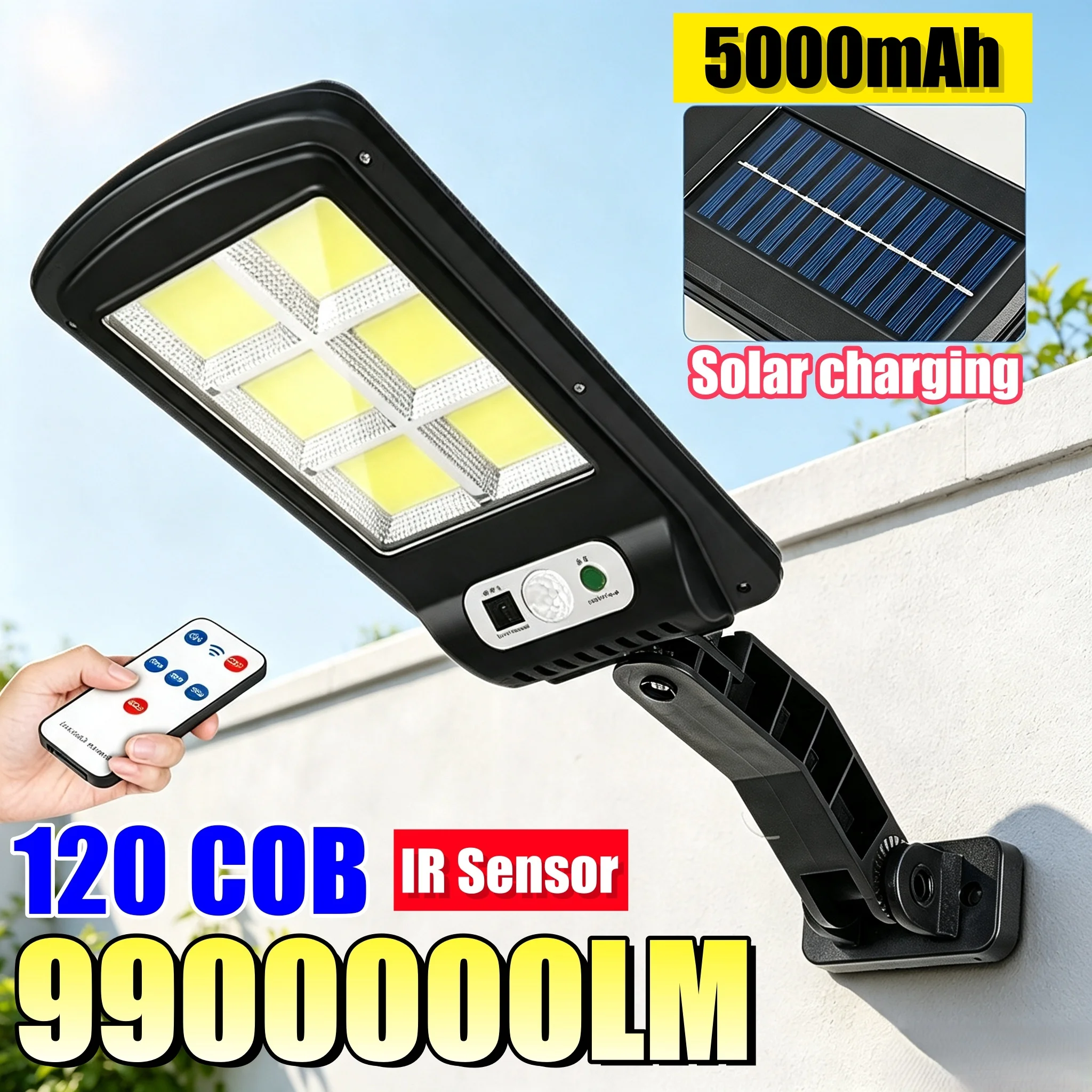 Outdoor Lighting No Electricity - Solar Lights Outdoor 9900000LM 120 LED