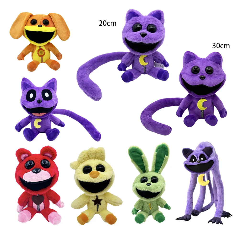 2024 New Smiling Critters Monster Catnap Smiling Terror Cat Plush Doll Surrounding Decoration Children'S Festival Birthday Gifts