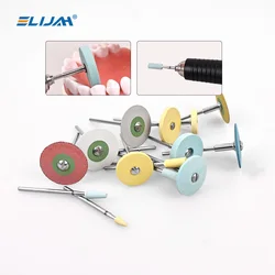 ELIJAH Dental HP 26mm Rubber Polisher Wheel Disc For Zirconia Porcelain PFM Emaxs Dental Lab Crowns Polisher Grinding Head