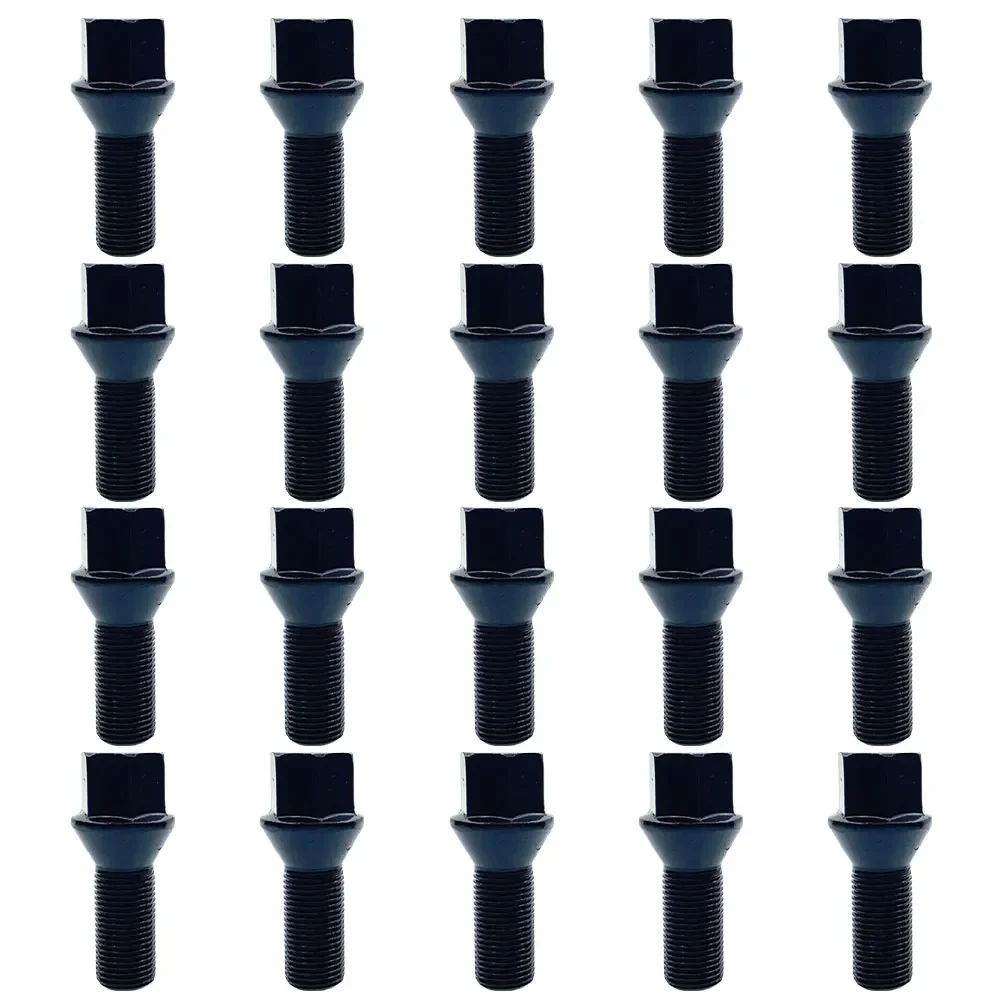 

20PCS Car Wheel Hub Screw M14x1.5 28mm (Original Car Size) 36136890324 For BMW Carbon Steel Pipe Wheel Hub Tire Extension Screw