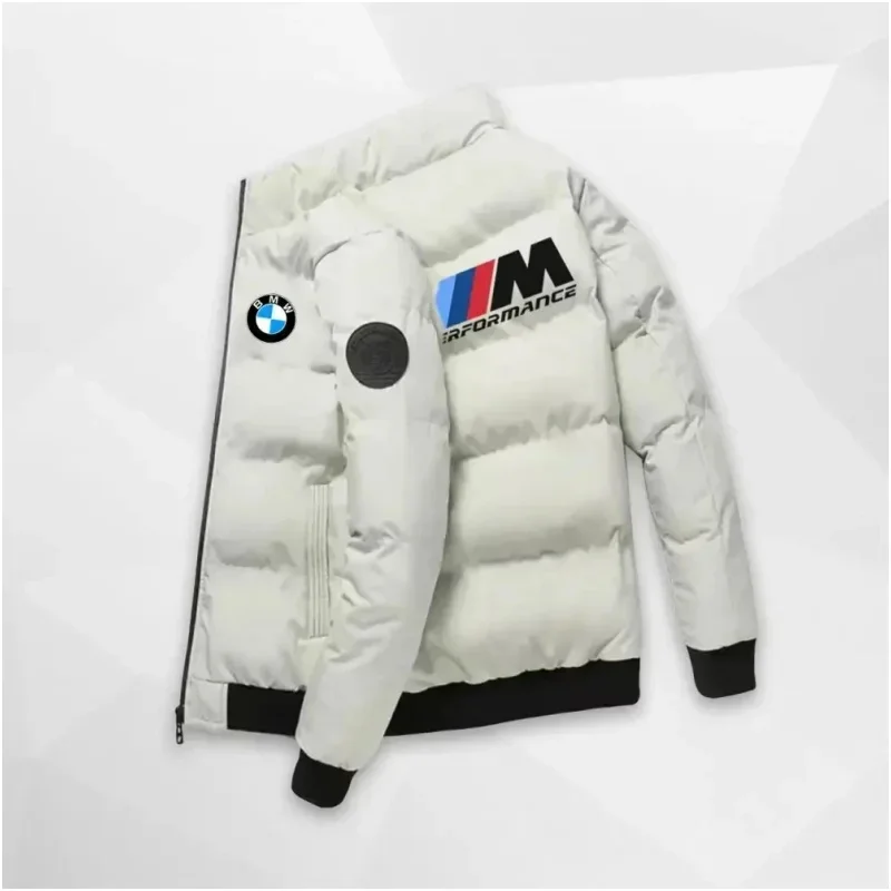 

2025 BMW Winter Coat for Men - Thick and Large-Sized Casual Fashion Trendy Coat with Standing Collar and Stylish Outerwear