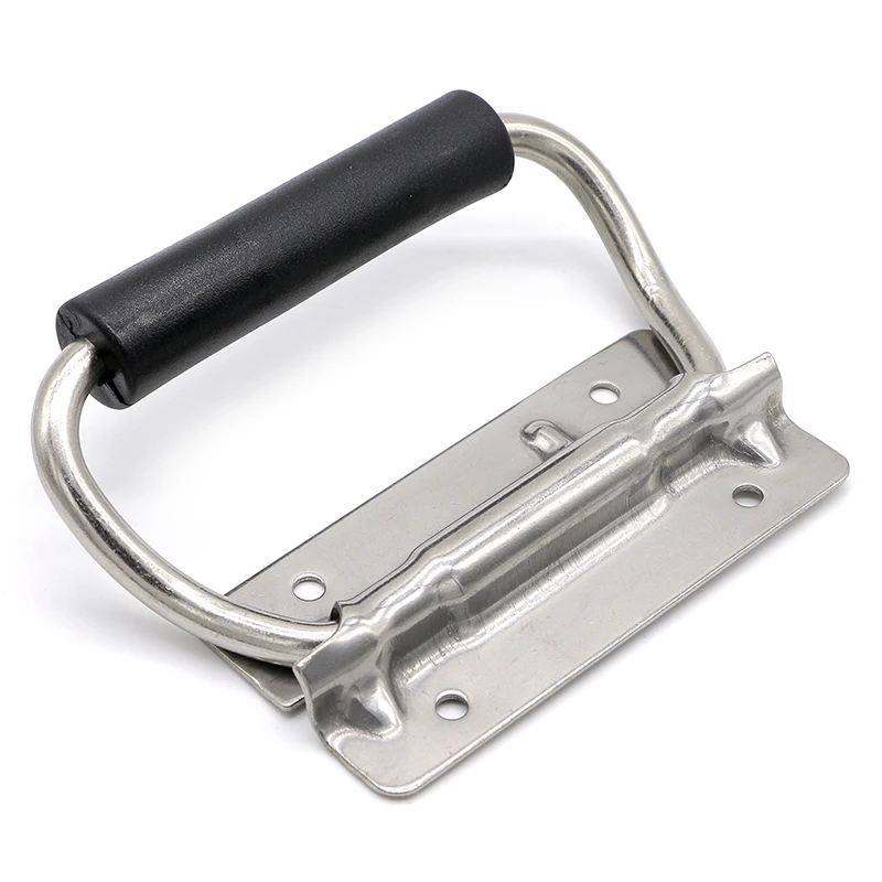 XK661 Stainless steel large chassls spring pull handle toolbox foldng handle 130mm*99mm*14mm  10pcs