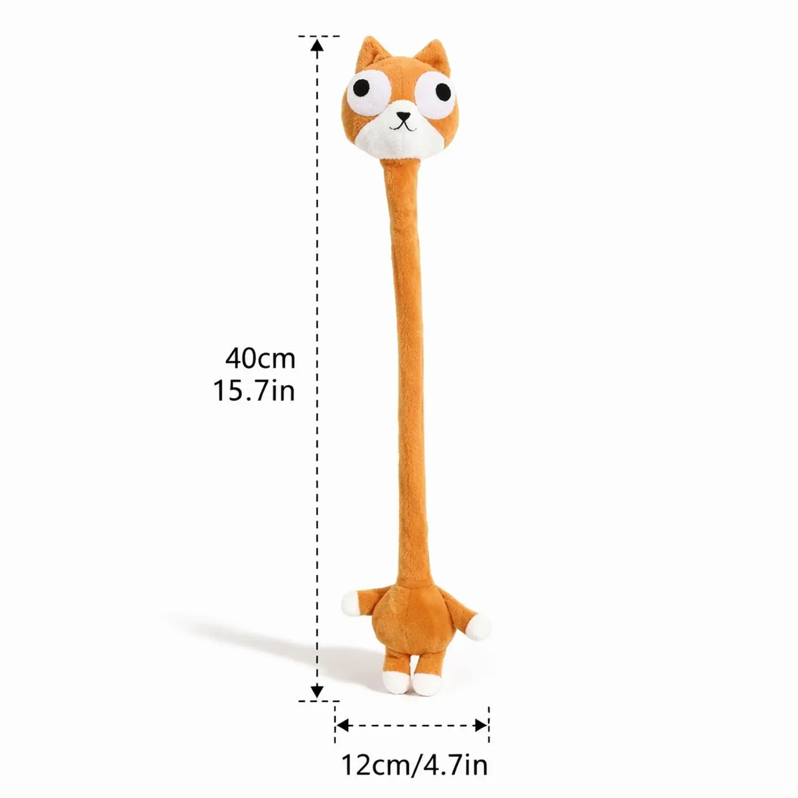 Long Neck Doll Plush Toy Decorations Ornament Cute Pet Squeaky Toy Bag Charm Stuffed Animals Toy for Boys Girls Kids Teen Gift