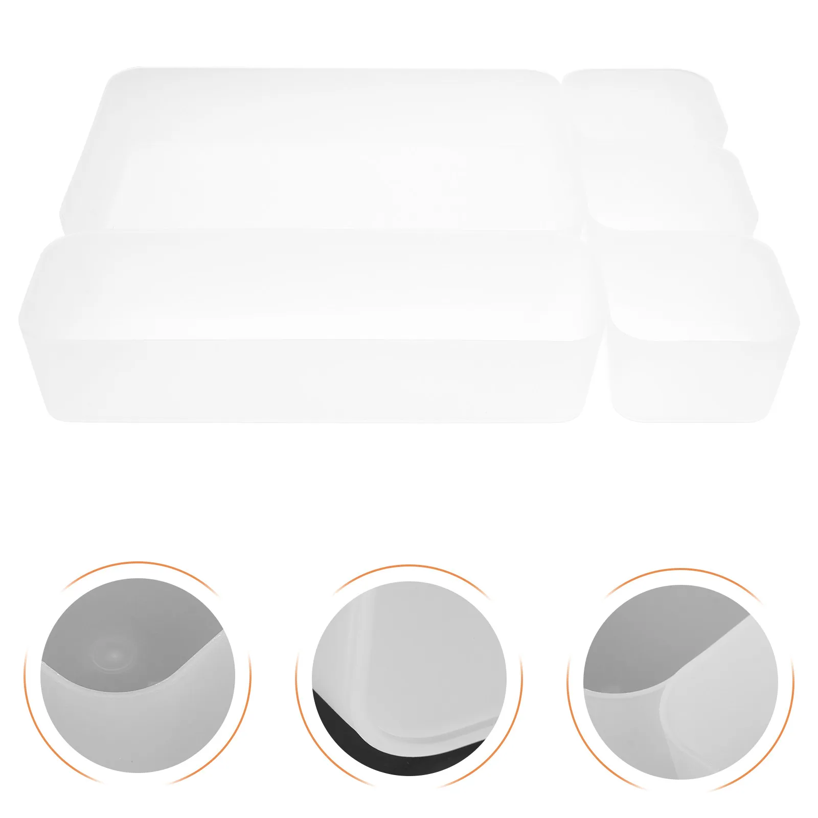 

Набор из 1-го компактного органайзера для ящиков: многофункциональный контейнер для хранения мелочей на рабочем столе, туалете, кухне, в ванной