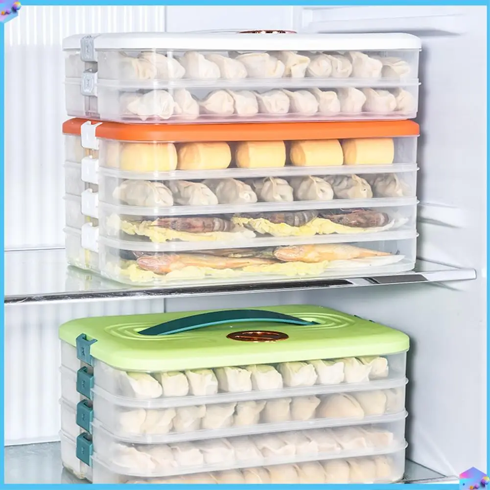 

A43T Коробка для хранения пельменей Холодильник Заморозка для пельменей Многослойная замораживающая коробка для пельменей Быстрозамерзающая коробка для пельменей