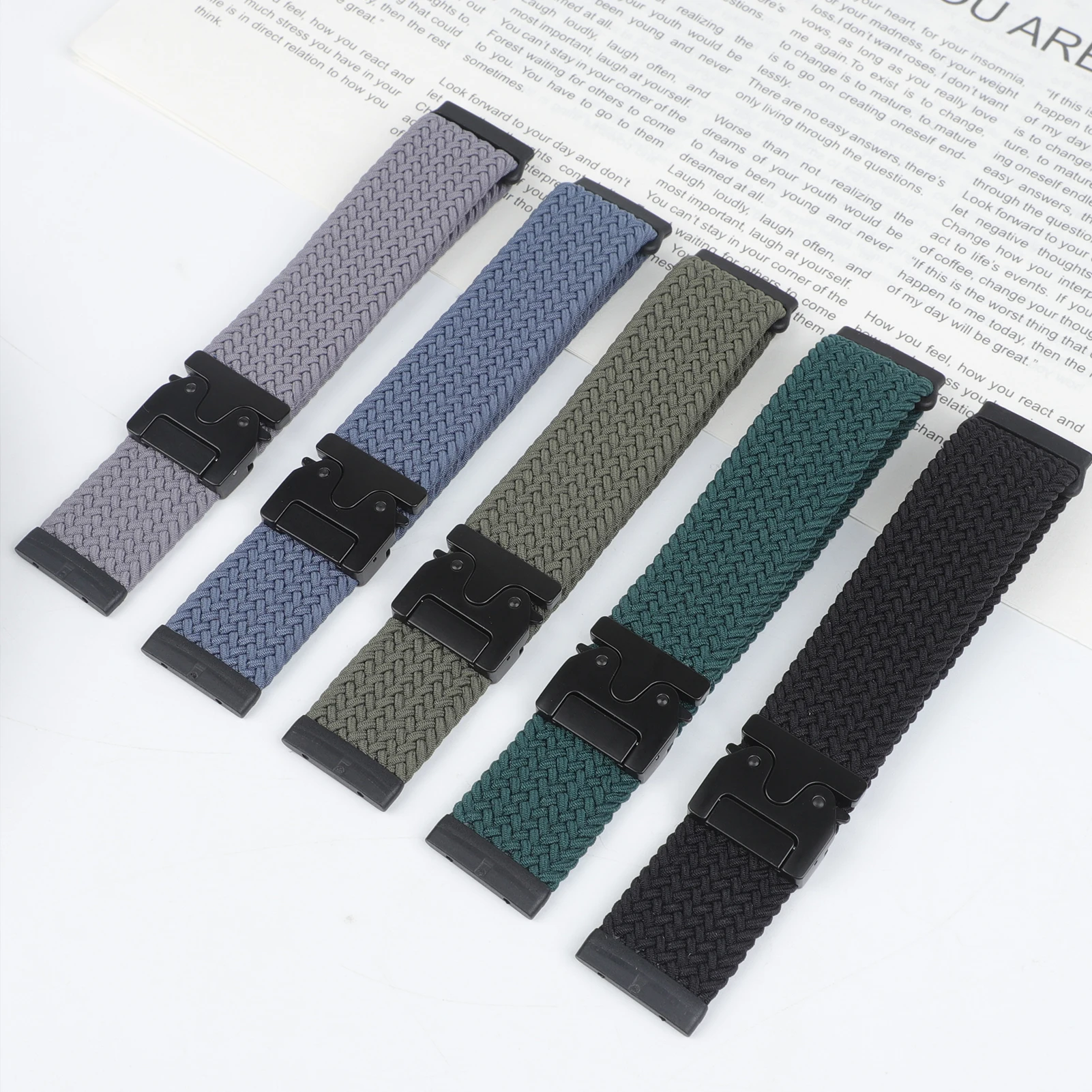 Parachute Strap for Fitbit Versa 4 3 Sense 2 band Accessories replacment nylon Braided belt Bracelet correa Fitbit Versa 4 Strap