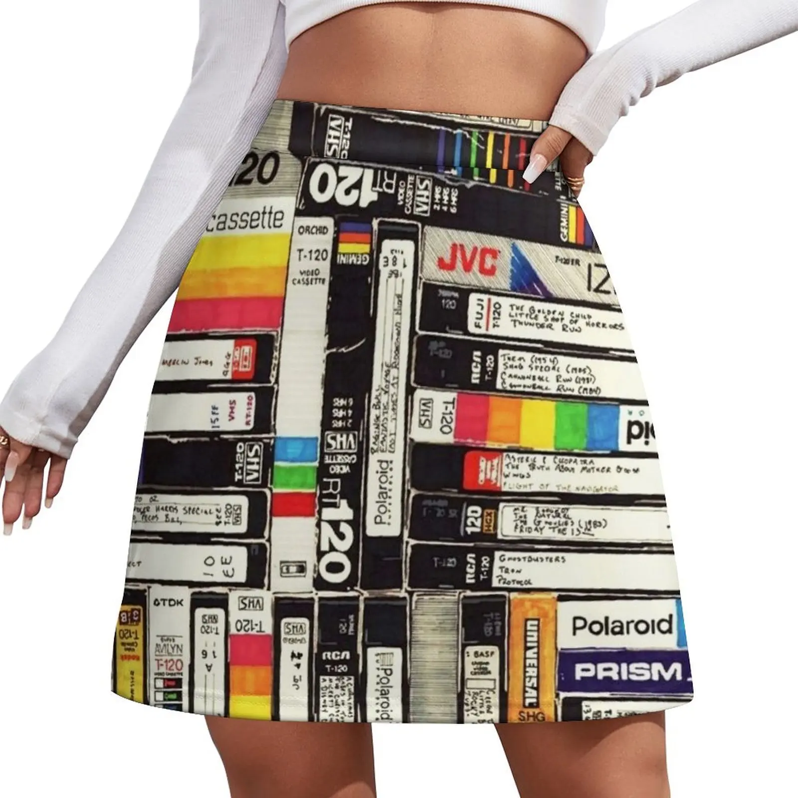 

VHS cassette Mini Skirt fashion korean clothing korean style korean women's clothes dresses for prom