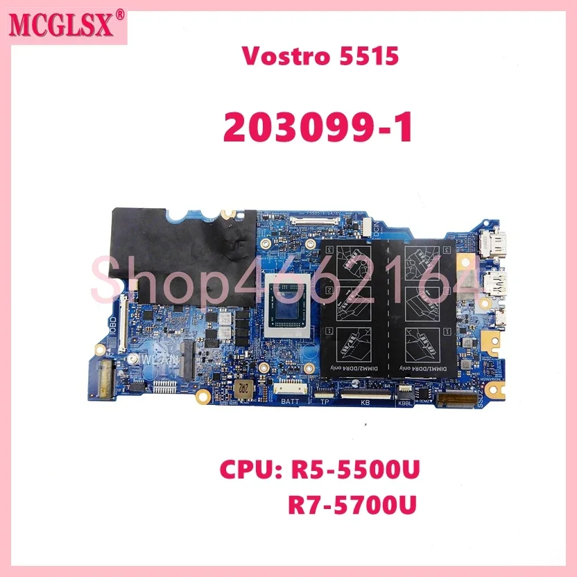 

203099-1 With R5-5500U R7-5700U CPU UMA Laptop Motherboard For Dell Vostro 5515 Mainboard CN 078X6R 0P3R55 100% Tested OK