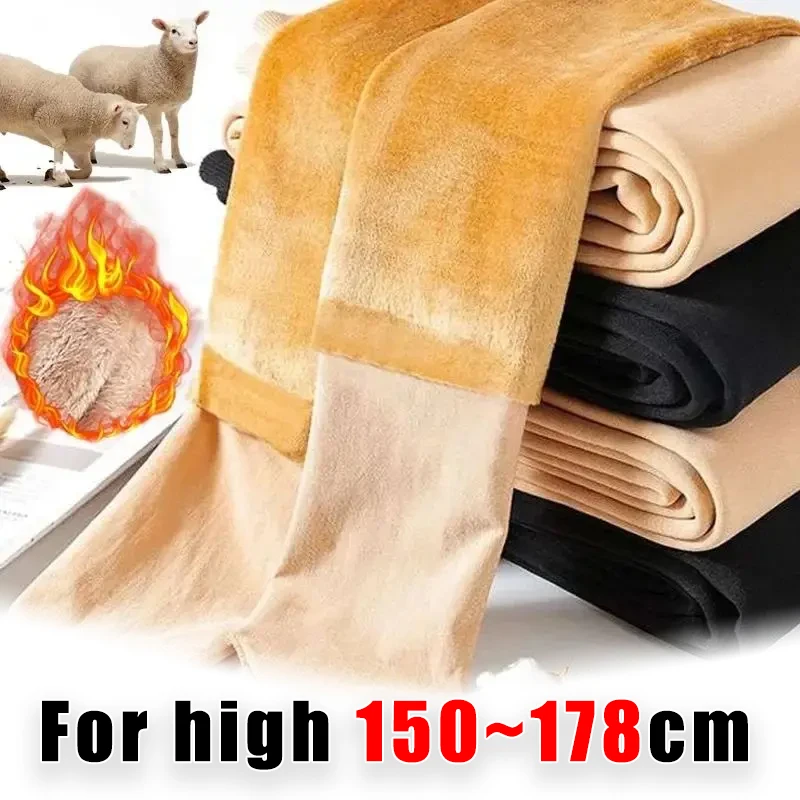 Thermal Winter Tights Women Plush Lined Pantyhose Thick Sheer Velvet Stockings Warm Leggings Medias Para Mujer