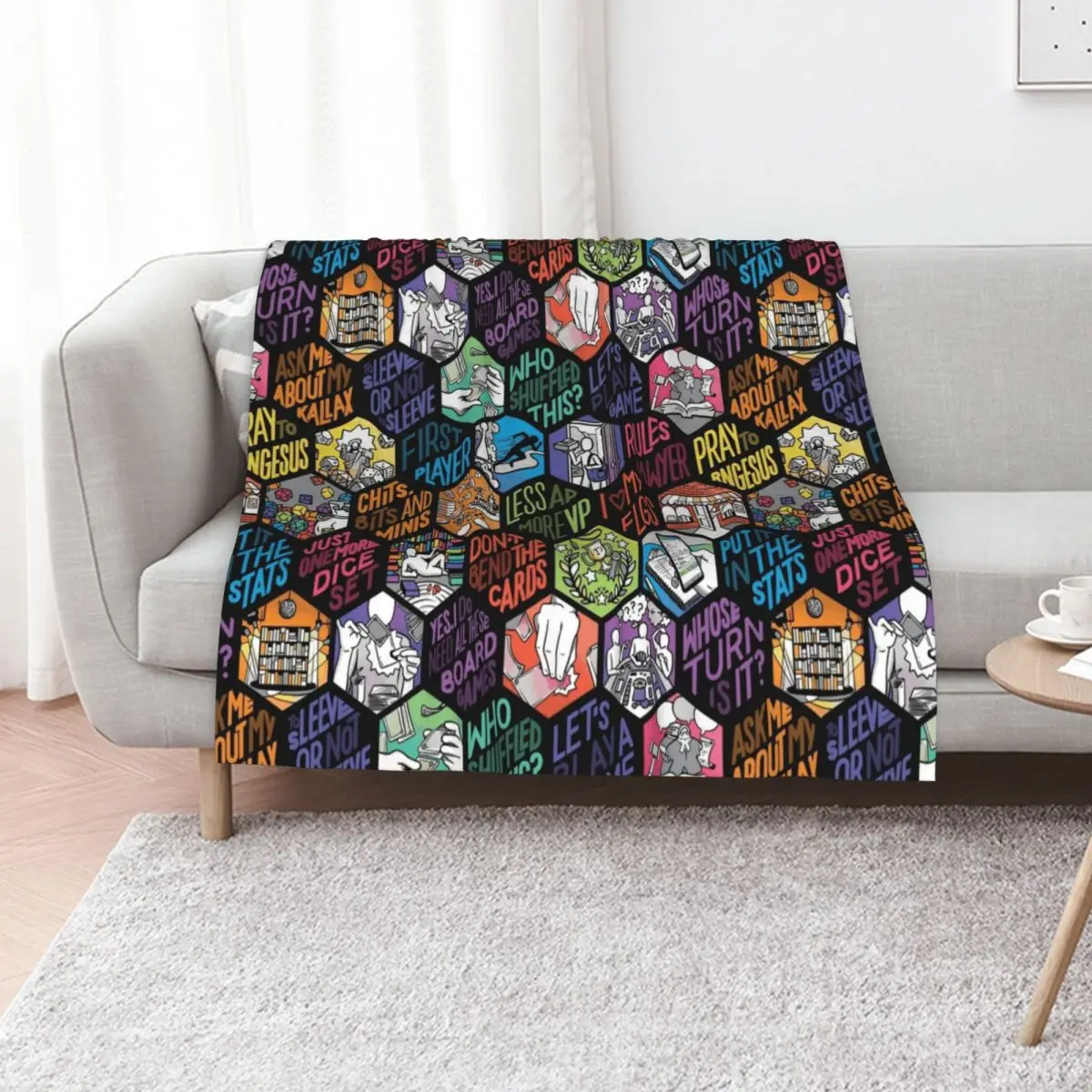 Board Gamer Isms Hex Throw Blanket Blankets For Sofas Decorative Throw Furry Plaid For Baby Summer Blankets