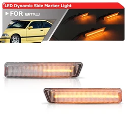 For Dynamic Led Side Marker Blinkers For BMW 3Series E36 Coupe Limousine Cabrio Compact Touring M3 E53 X5 SAV Alpina B3 B6 B8