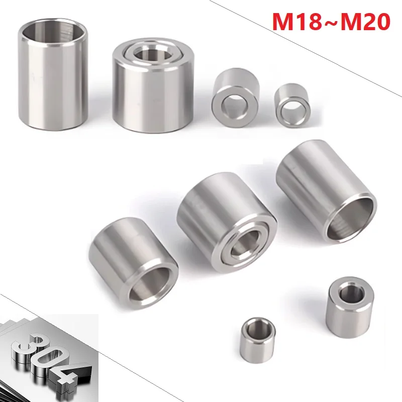

Bushing Lengthen Washer Sleeve Unthreaded Hollow Casing Washer M18 M20 304 Stainless Steel