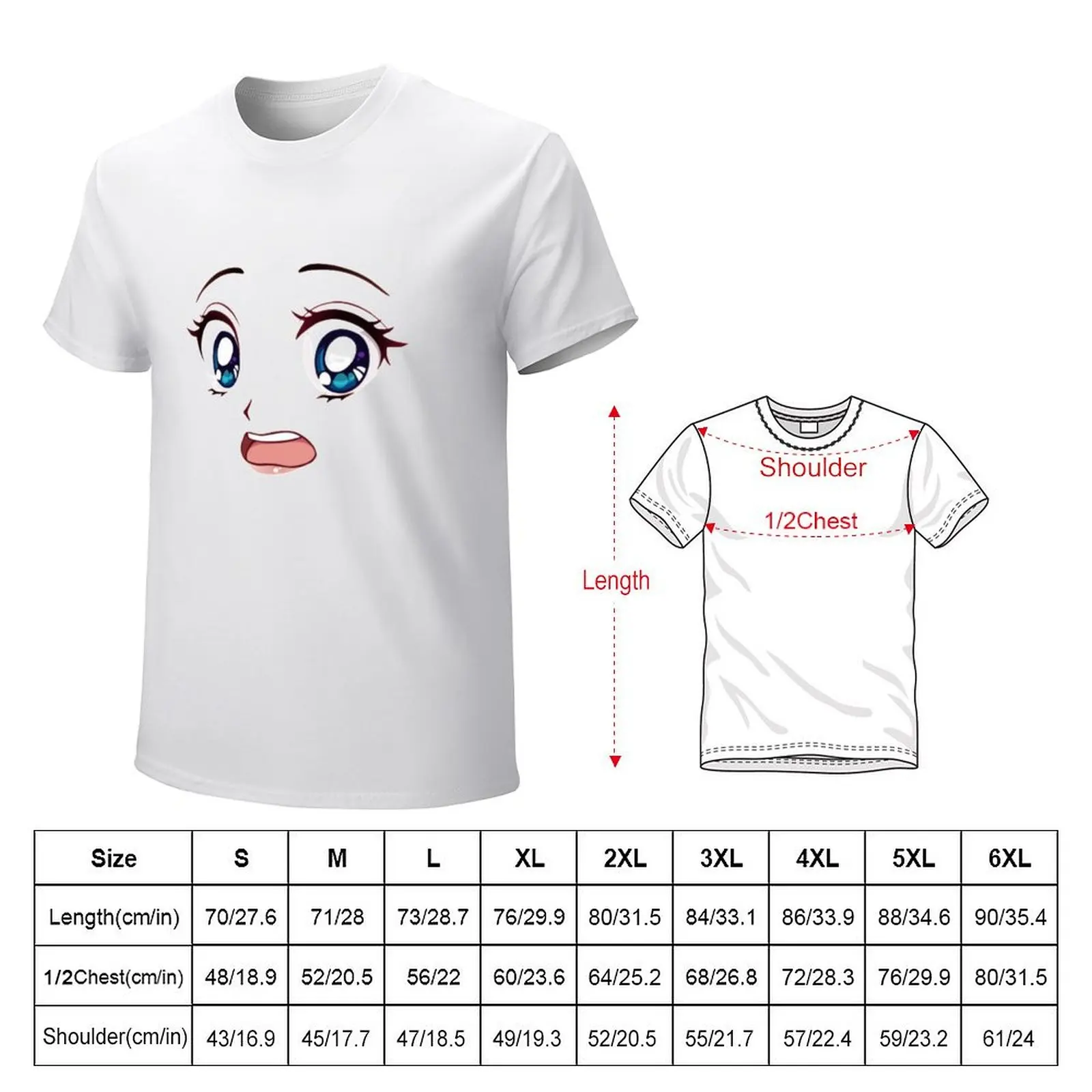 Anime Girl Case Funny And Cute T-shirt tops cute clothes Men's t-shirt image 2