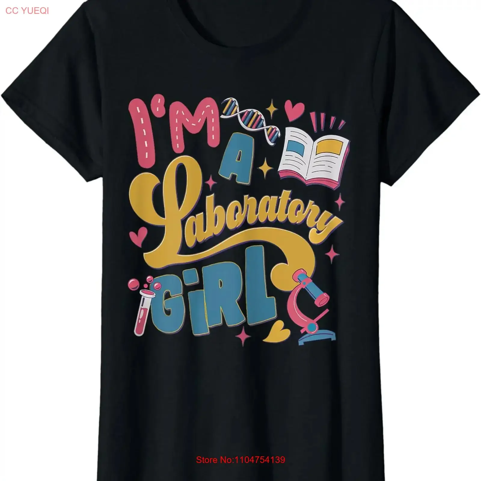 I'm A Laboratory Girl Medical Lab Week 2024 Science Ladies' Crewneck T Shirt vintage Washed Versatile Slightly