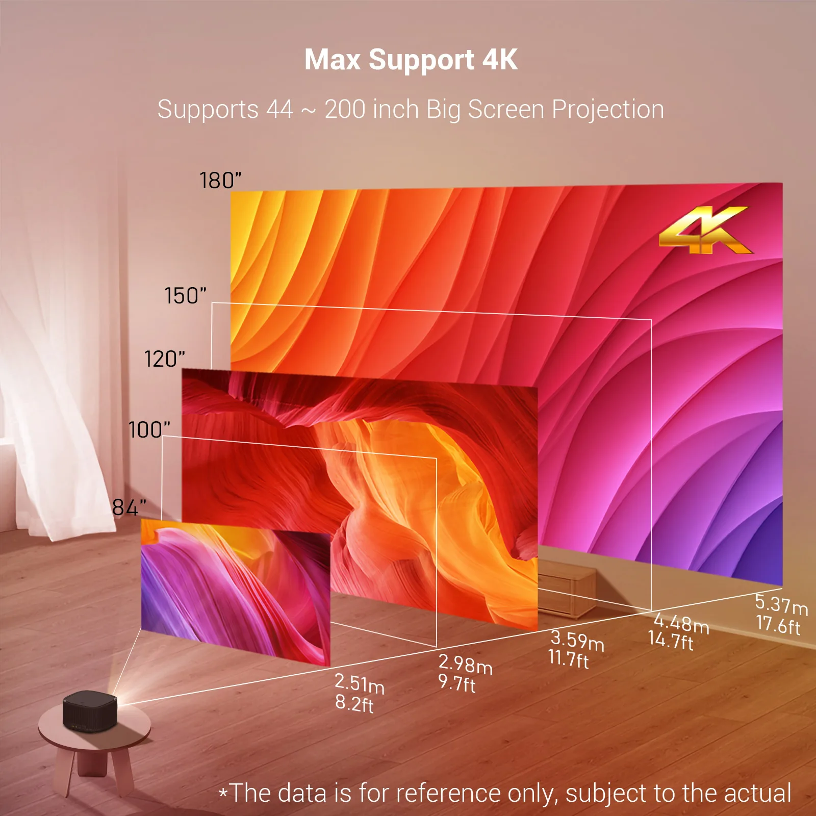 BYINTEK X30 Smart Home Theater Projector Full HD 1080P LED 4K Compatible Video Projector for Home Entertainment