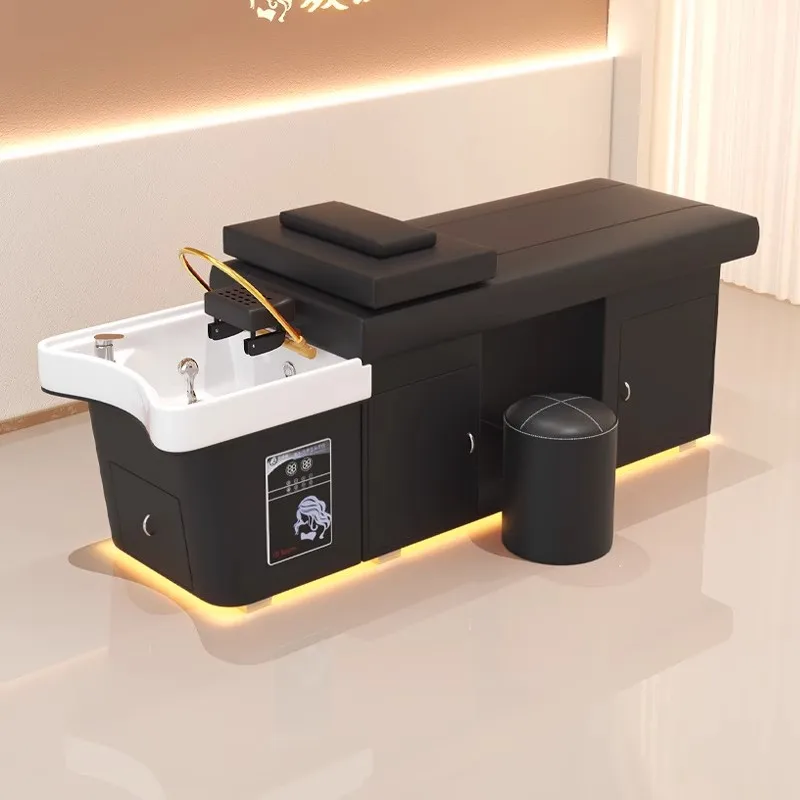 Shampoo tailandese Lettino da massaggio Testa Spa Équipement Cascata Scaldabagno Massaggio Shampoo per capelli Lettino Attrezzatura per salone di bellezza