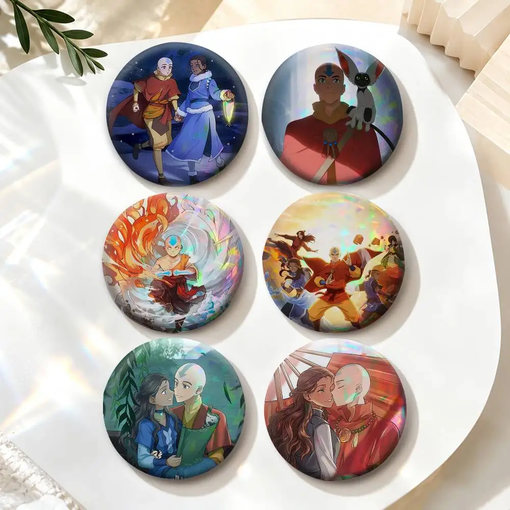 Fantasy A-Avatar The Last Airbender  Badges Creative Tinplate Button PinsBrooch Badge Clothes Backpack