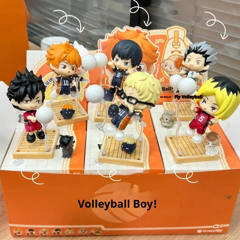 

Haikyuu!! Zipper Doll Assembly Figure Blind Box Handmade Anime Periphery Movable Hinata Shoyo Tobio Kageyama Mystery Box