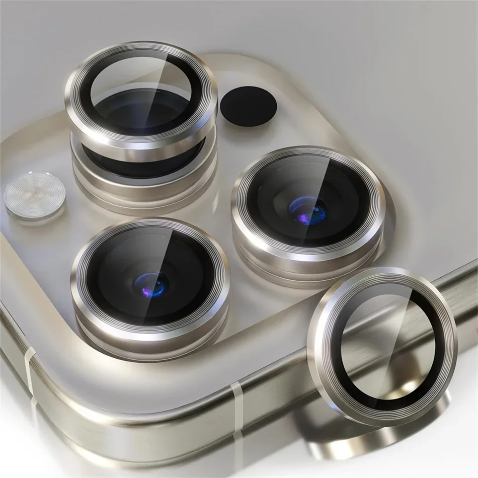 Metal Lens Camera Protection Glass for IPhone 15 14 11 13 12 Pro Max Mini 15 14 Plus Diamond Ring Lens Cover Glass