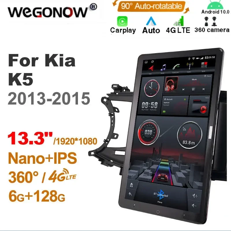 TS10 Android 10.0 Ownice Car Radio Auto for kia k5 2013-2015 with 13.3'' 7862 512 No DVD support USB Quick Charge Nano 1920*1080