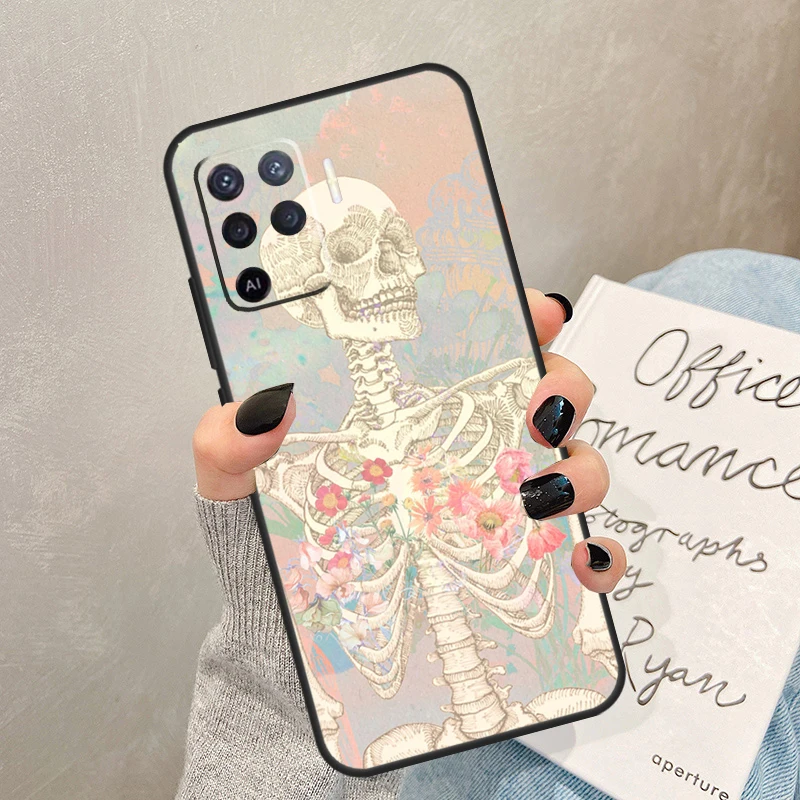 Medical Skeleton Anatomy For OPPO A96 A76 A16 A17 A57 A77 A15 A5 A9 A31 A53 A52 A72 A91 A54 A74 A94 A57s Phone Case