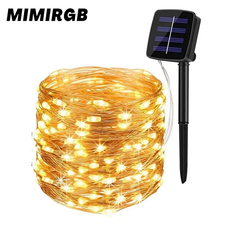 

Solar Led Fairy Light Outdoor Led Waterproof Garland String Lights for Christmas Party Garden Camping Garland Solar Lamp Decor