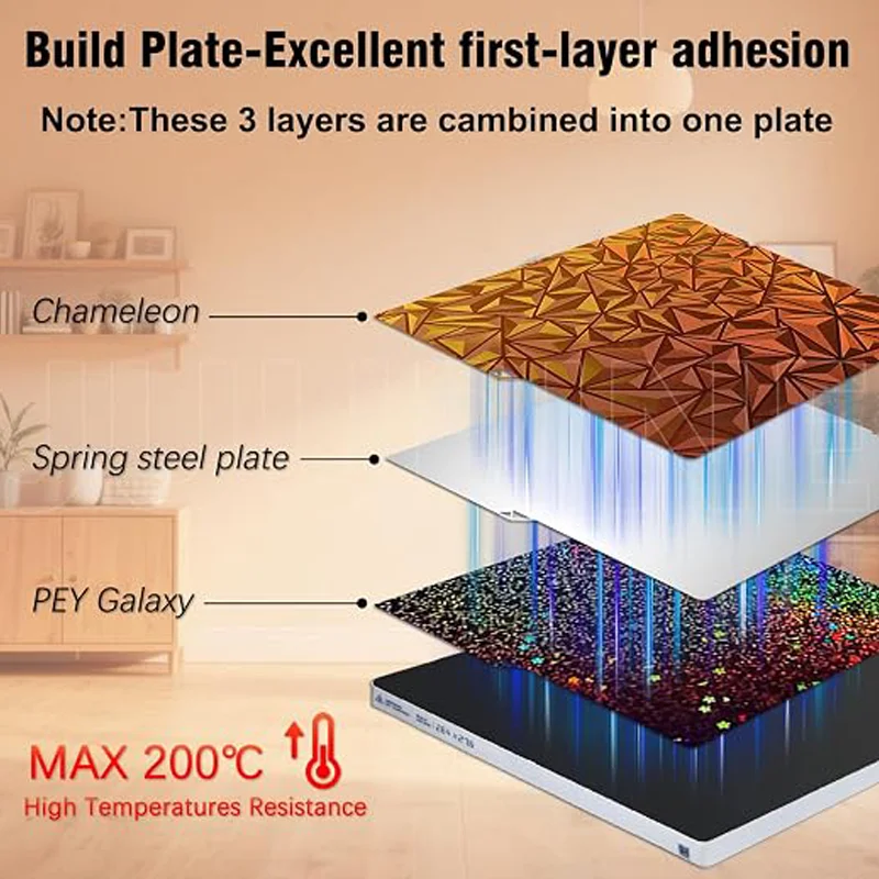 Kobra X Smooth Plate 264x276mm Double Sided can Use High Adhesion Steel Plate Smooth PEY/PET/PEO Magnetic Heatbed Easy to Ramove