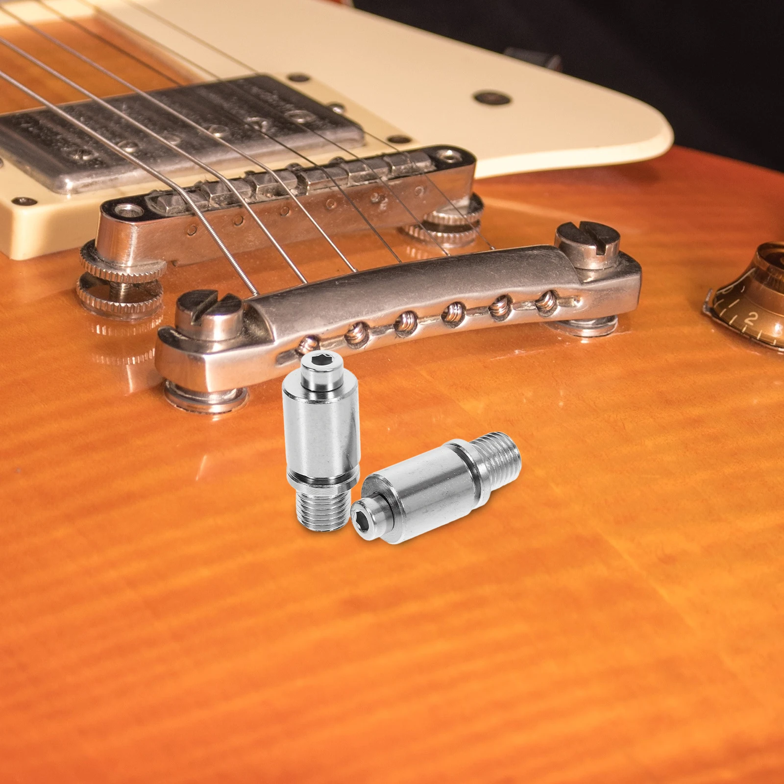 

2pcs Electric Tremolo Arm Sockets Durable Guitar Parts Metal Replacement Parts Accessories Sturdy Vibrato System