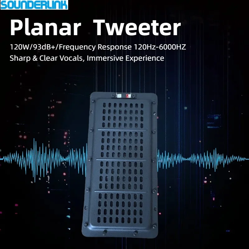 SounderLink AMT-2560 NEO10 Planar Magnetic Transducer - High Power 120W, Wideband Midrange (200Hz+)  Ribbon Tweeter Speaker