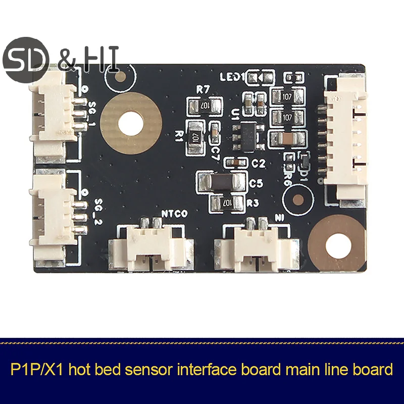 For Bambu P1/X1 Series Hot Bed Sensor Piezo Interface Motherboard High Quality Replacement Parts For Bambu 3d Printers