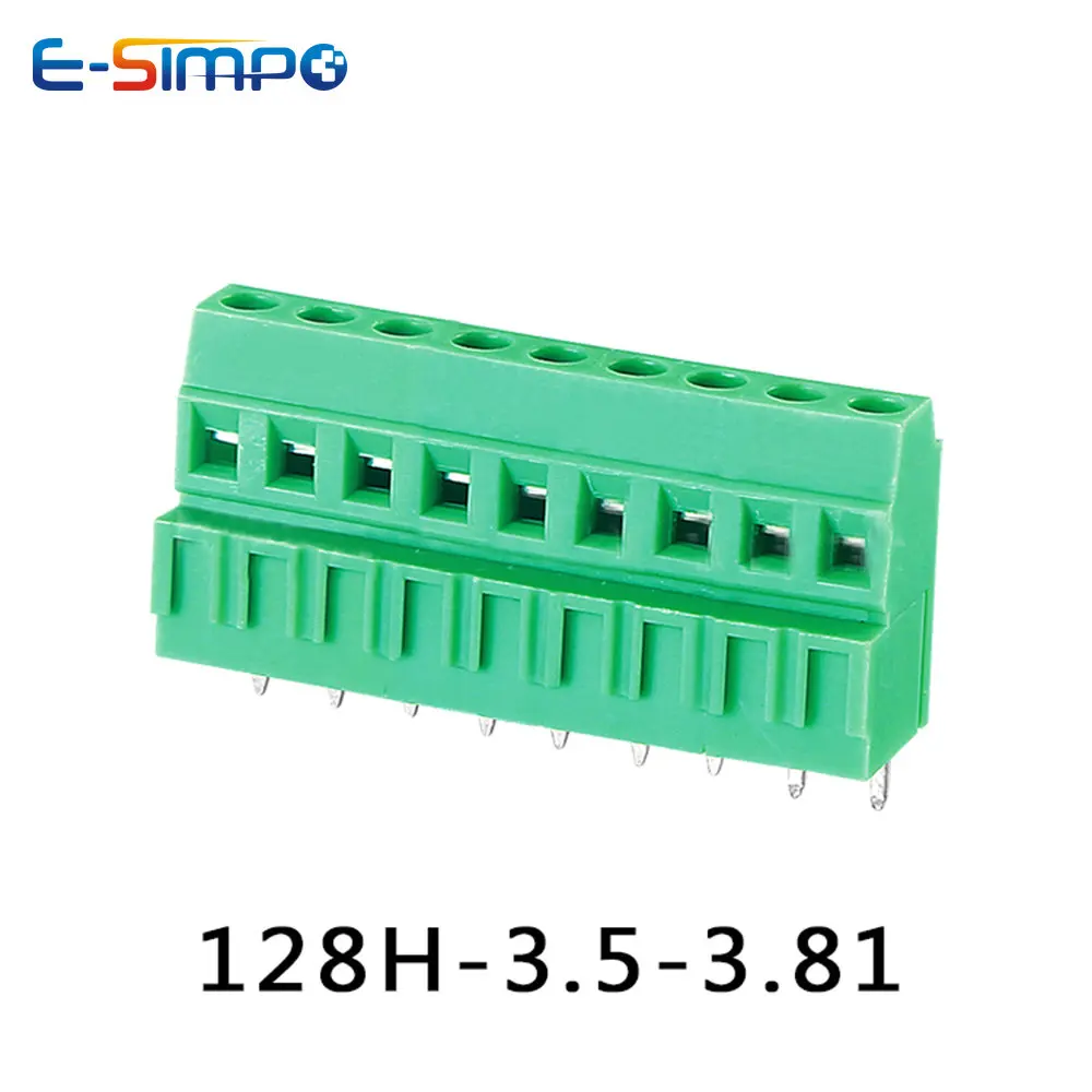 

100pcs 3.81mm/0.15" KF128HL/128L-3.81mm 2P3P Low Medium Profile DG381A/MKKDS1 Splice CE PCB Screw Wire Terminal Block Connector